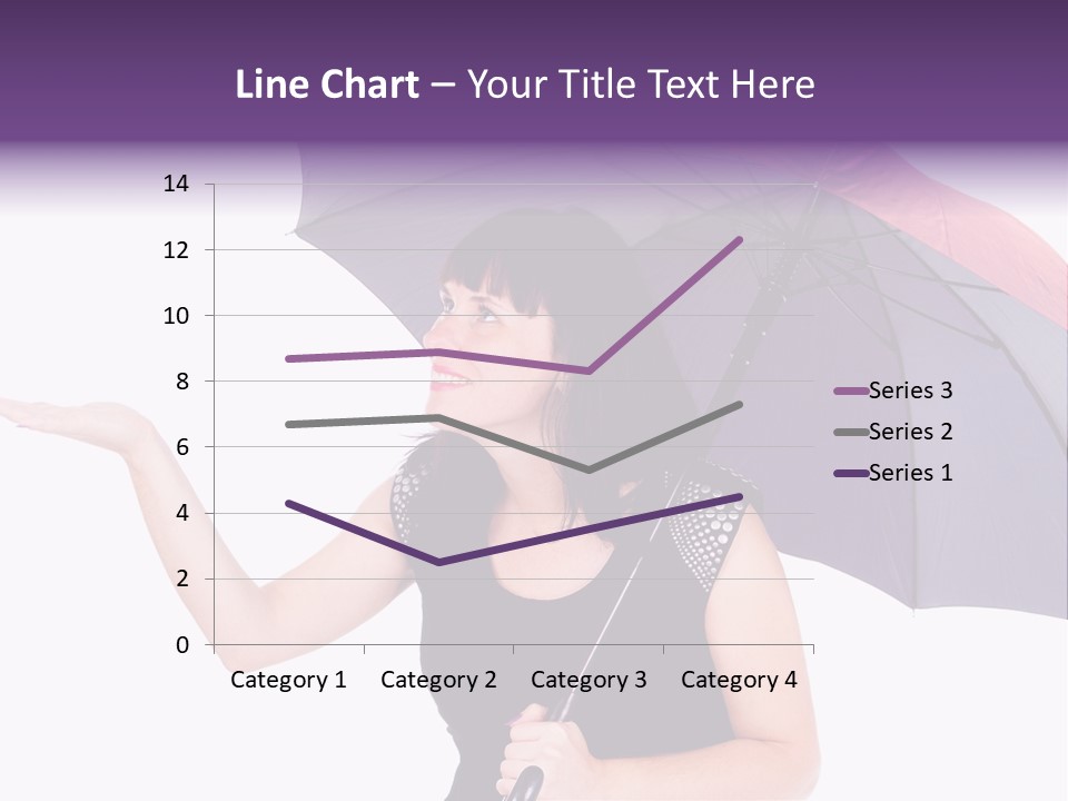 Happiness Hair Portrait PowerPoint Template