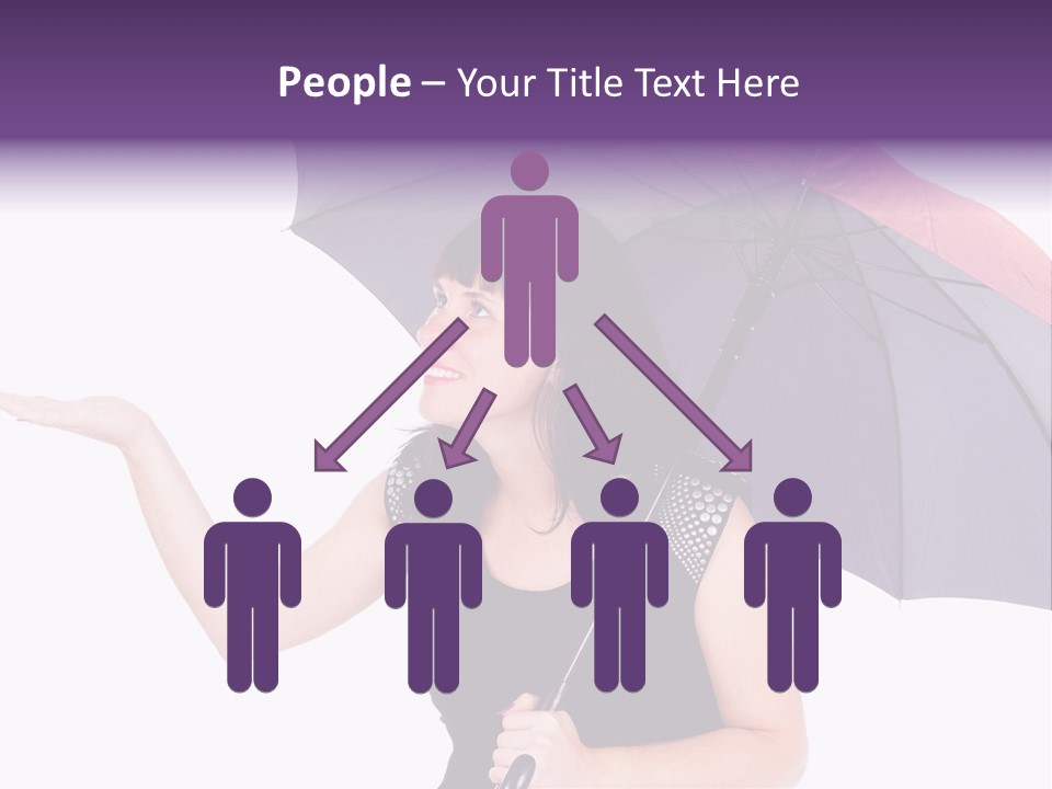 Happiness Hair Portrait PowerPoint Template