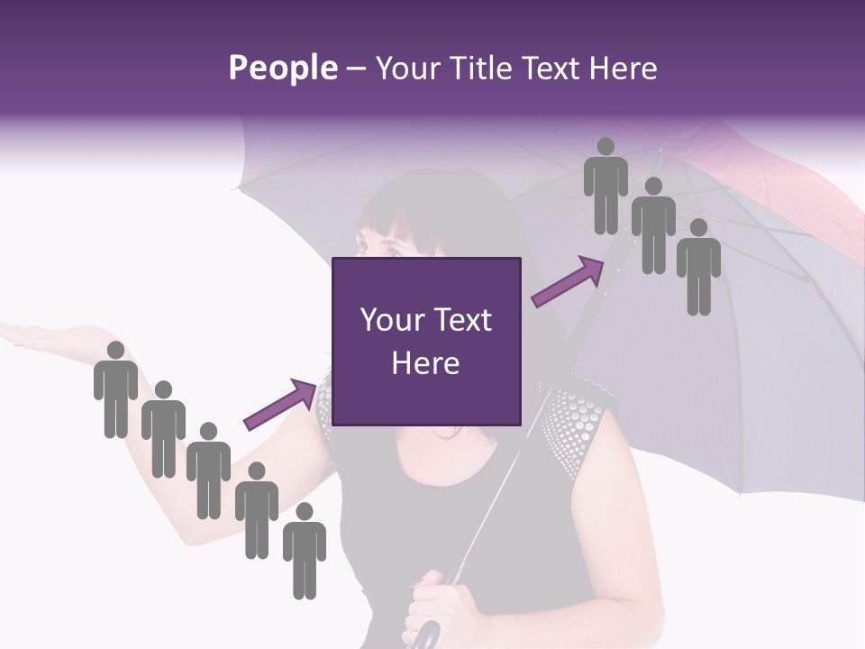 Happiness Hair Portrait PowerPoint Template