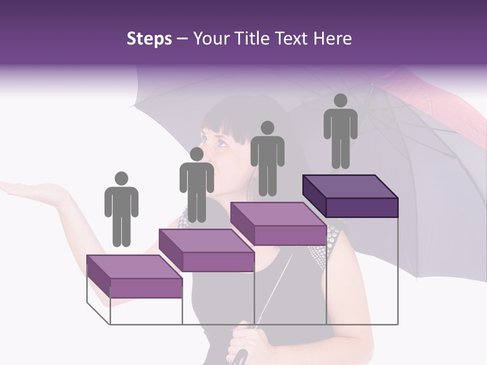 Happiness Hair Portrait PowerPoint Template