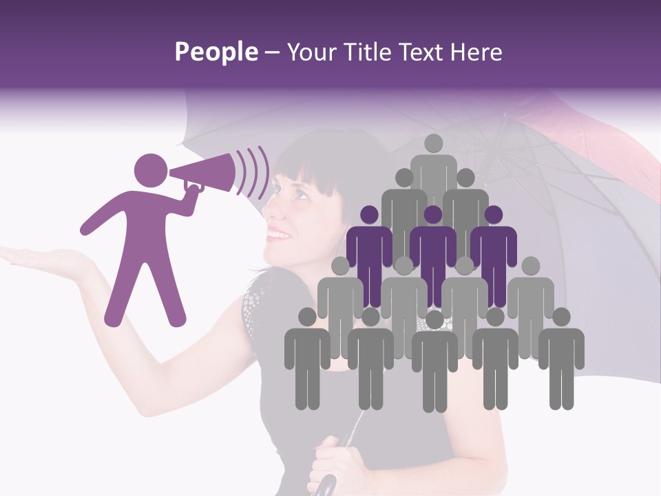 Happiness Hair Portrait PowerPoint Template