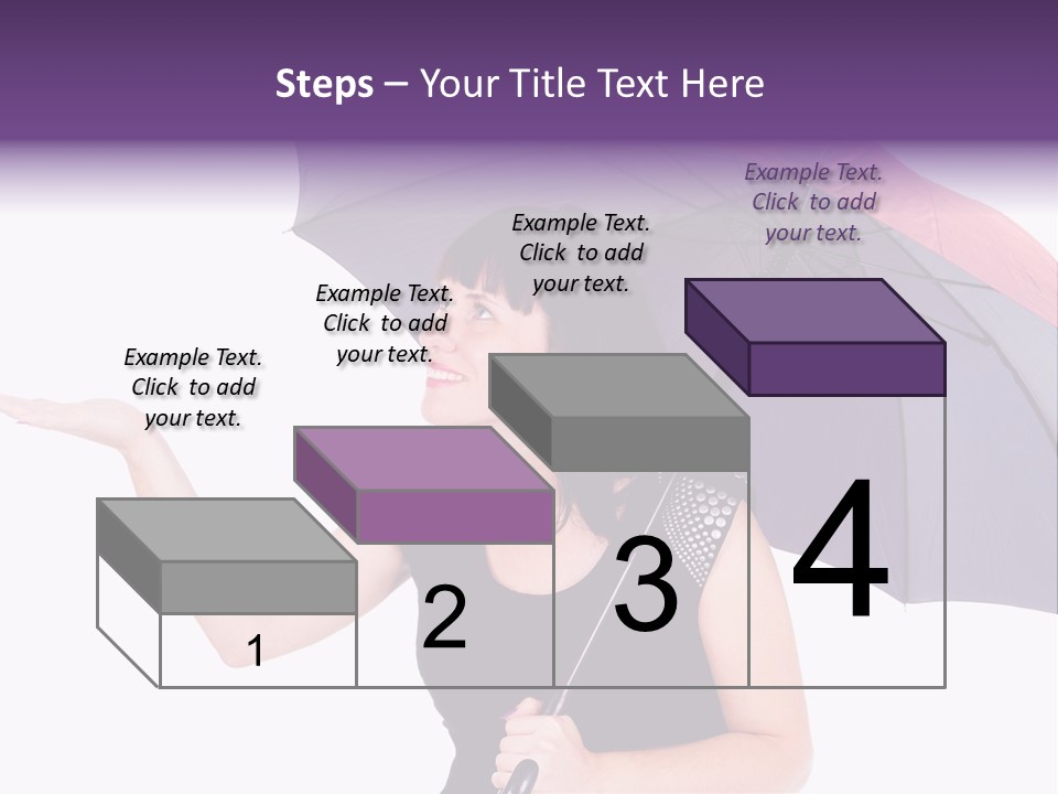 Happiness Hair Portrait PowerPoint Template