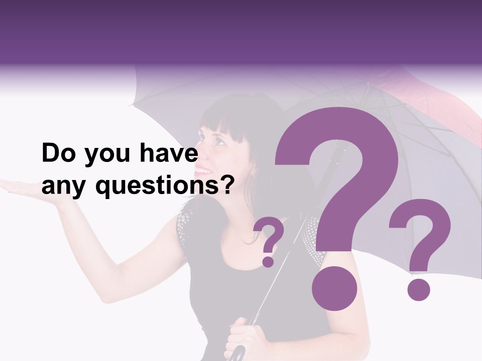 Happiness Hair Portrait PowerPoint Template