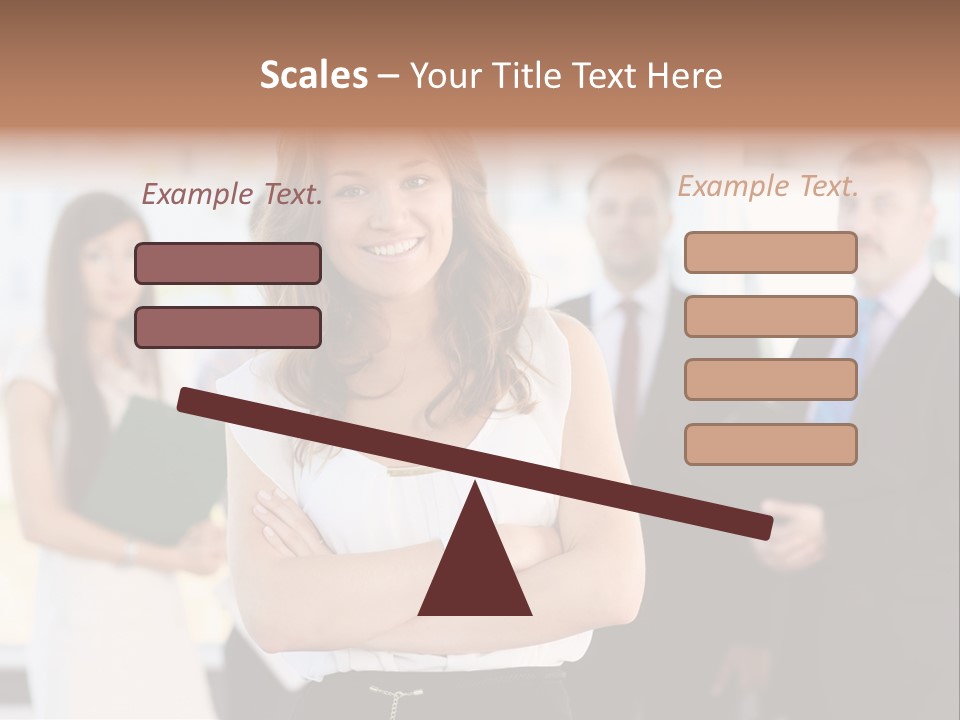 Competitive Student Girl PowerPoint Template