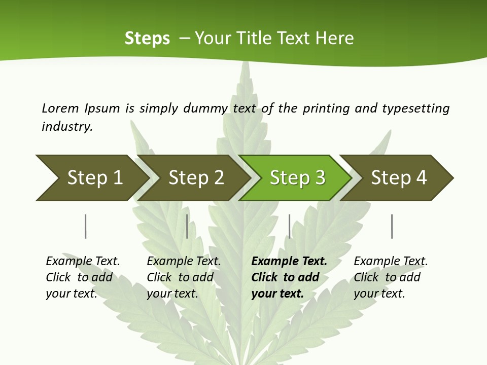 Marihuana Joint Illegal PowerPoint Template
