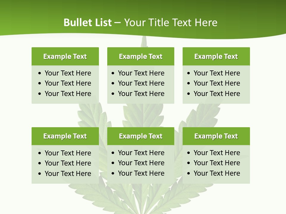 Marihuana Joint Illegal PowerPoint Template
