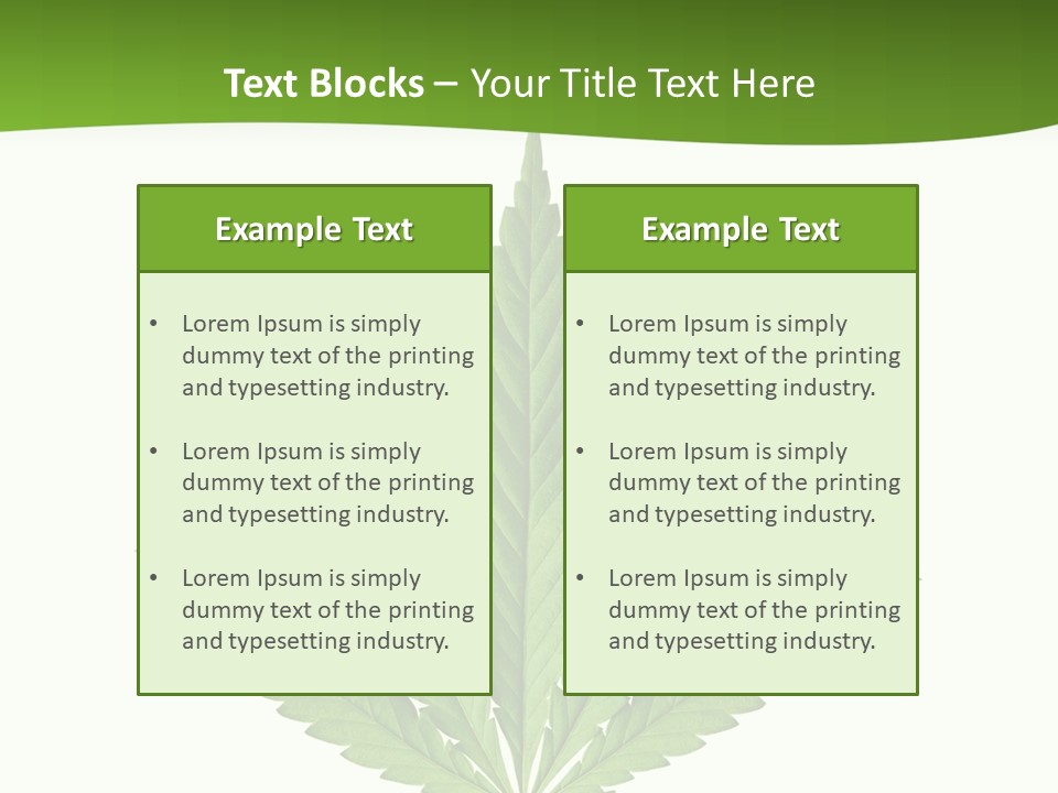 Marihuana Joint Illegal PowerPoint Template