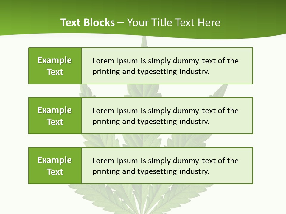Marihuana Joint Illegal PowerPoint Template