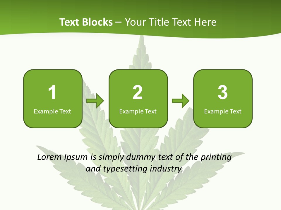 Marihuana Joint Illegal PowerPoint Template