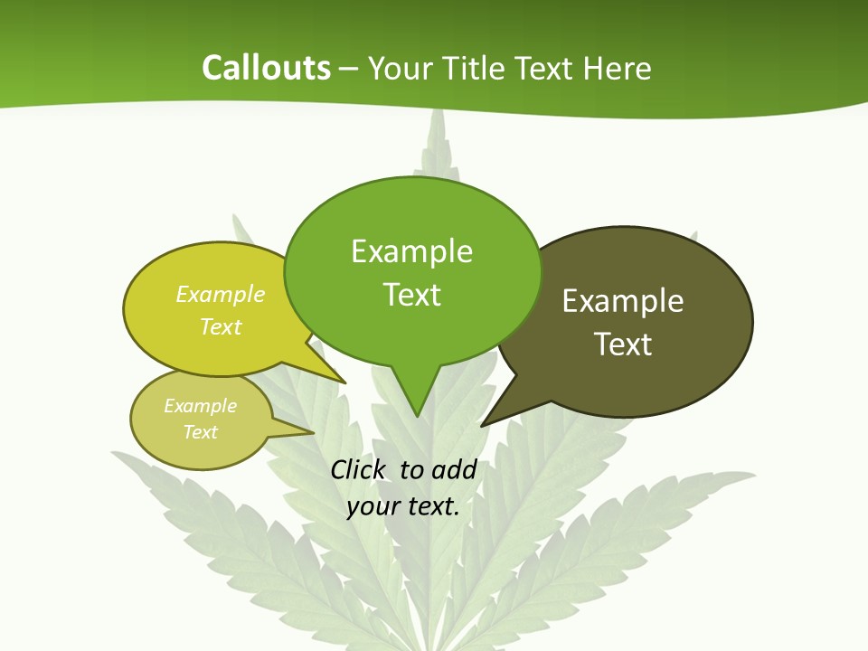 Marihuana Joint Illegal PowerPoint Template