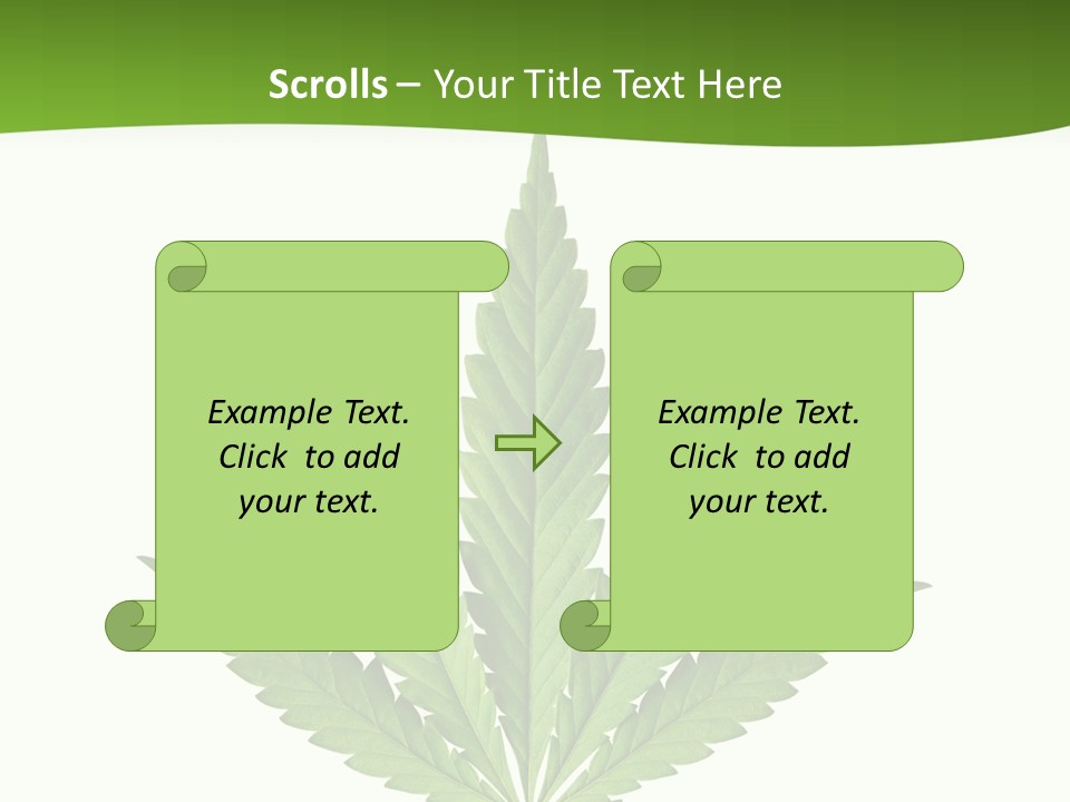 Marihuana Joint Illegal PowerPoint Template