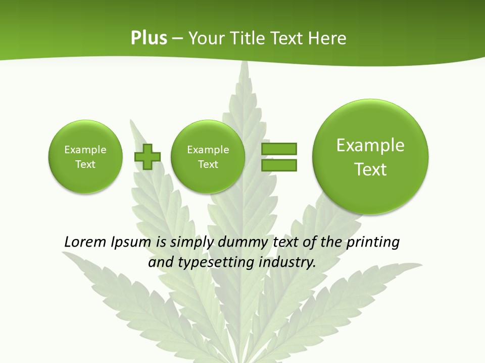 Marihuana Joint Illegal PowerPoint Template