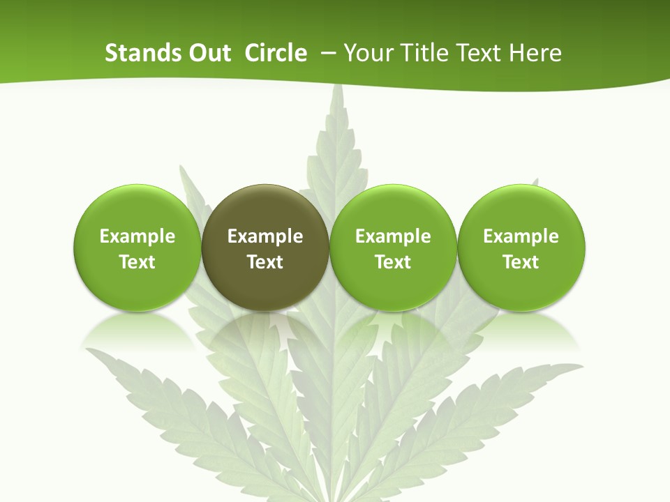 Marihuana Joint Illegal PowerPoint Template