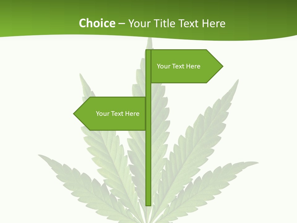 Marihuana Joint Illegal PowerPoint Template