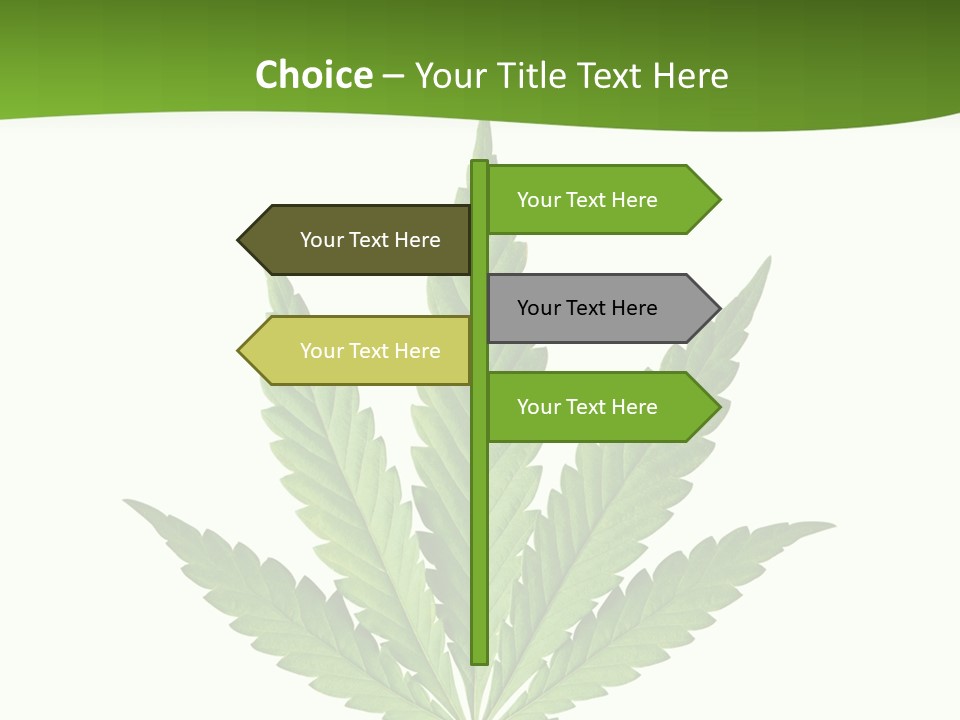 Marihuana Joint Illegal PowerPoint Template