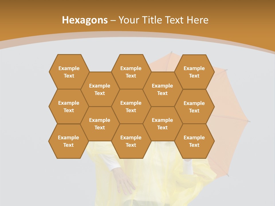 Attractive Rain Umbrella PowerPoint Template