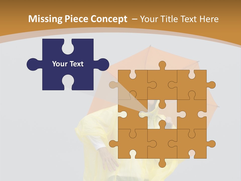 Attractive Rain Umbrella PowerPoint Template