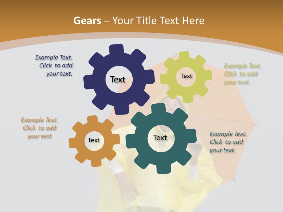 Attractive Rain Umbrella PowerPoint Template
