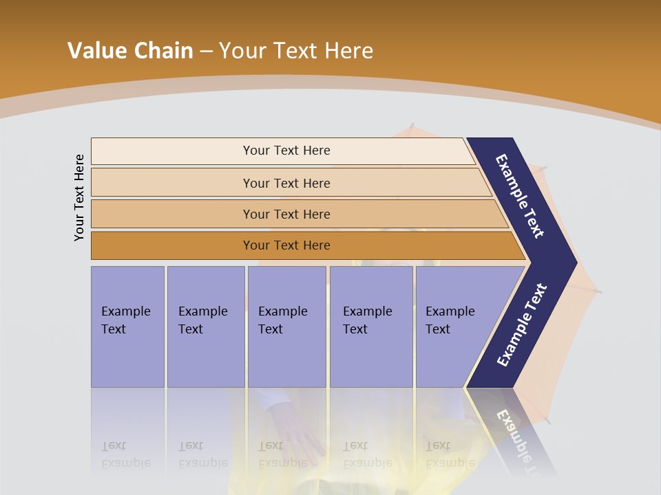 Attractive Rain Umbrella PowerPoint Template