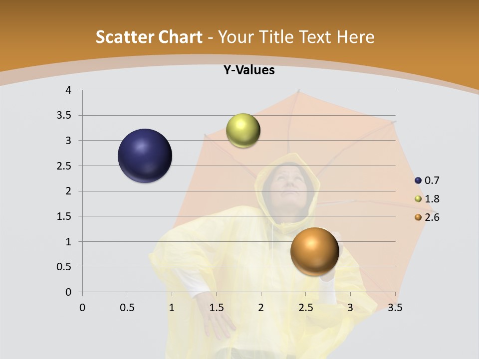 Attractive Rain Umbrella PowerPoint Template