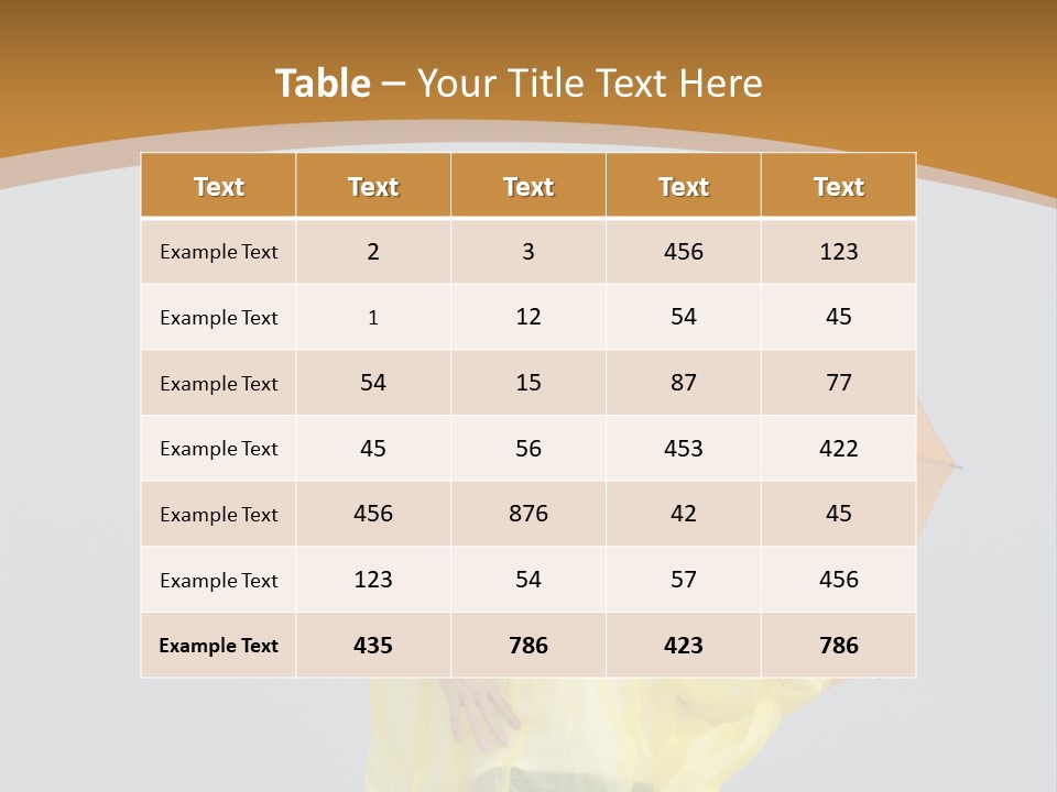 Attractive Rain Umbrella PowerPoint Template
