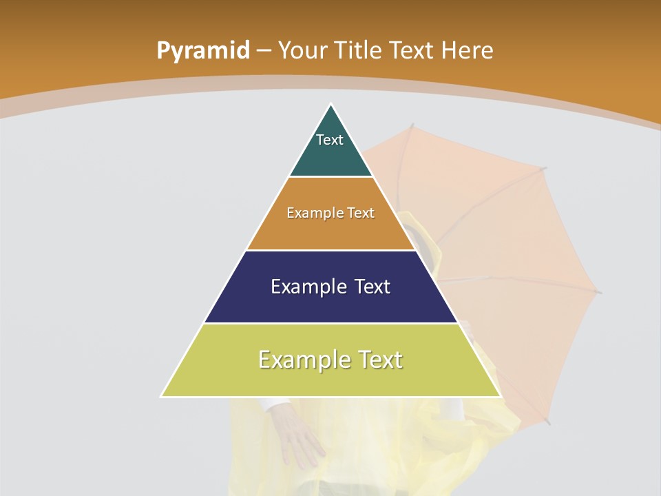 Attractive Rain Umbrella PowerPoint Template