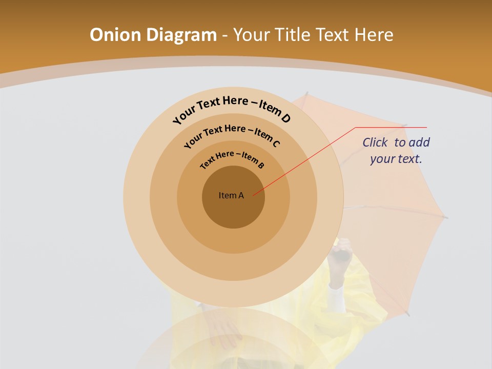 Attractive Rain Umbrella PowerPoint Template