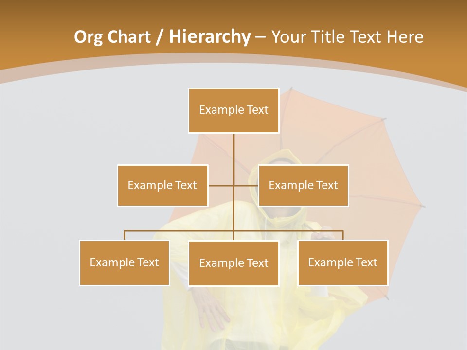 Attractive Rain Umbrella PowerPoint Template