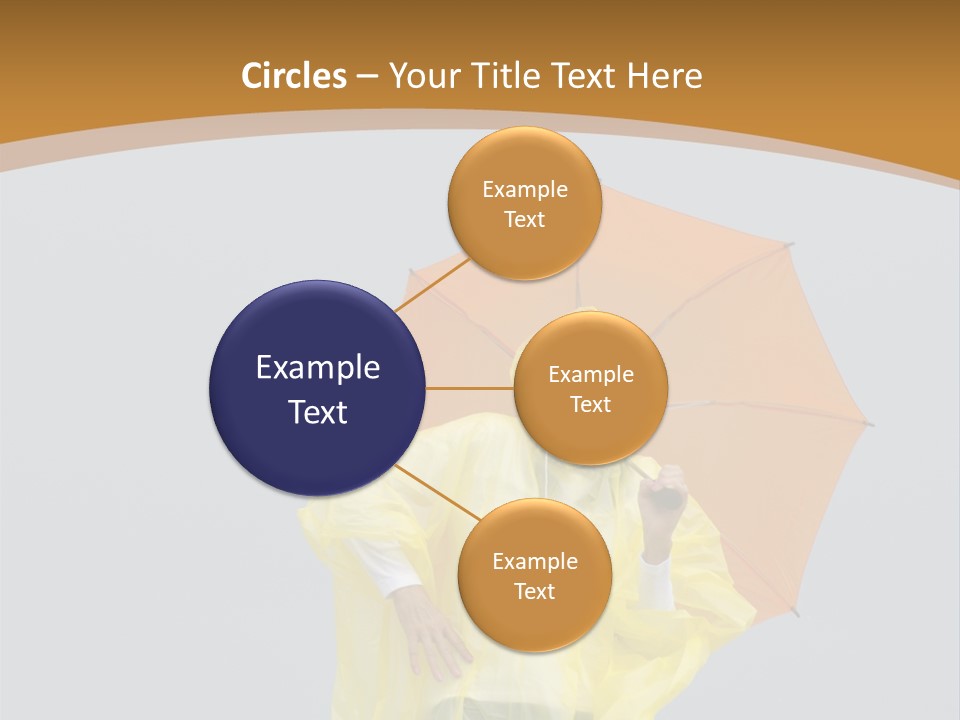 Attractive Rain Umbrella PowerPoint Template