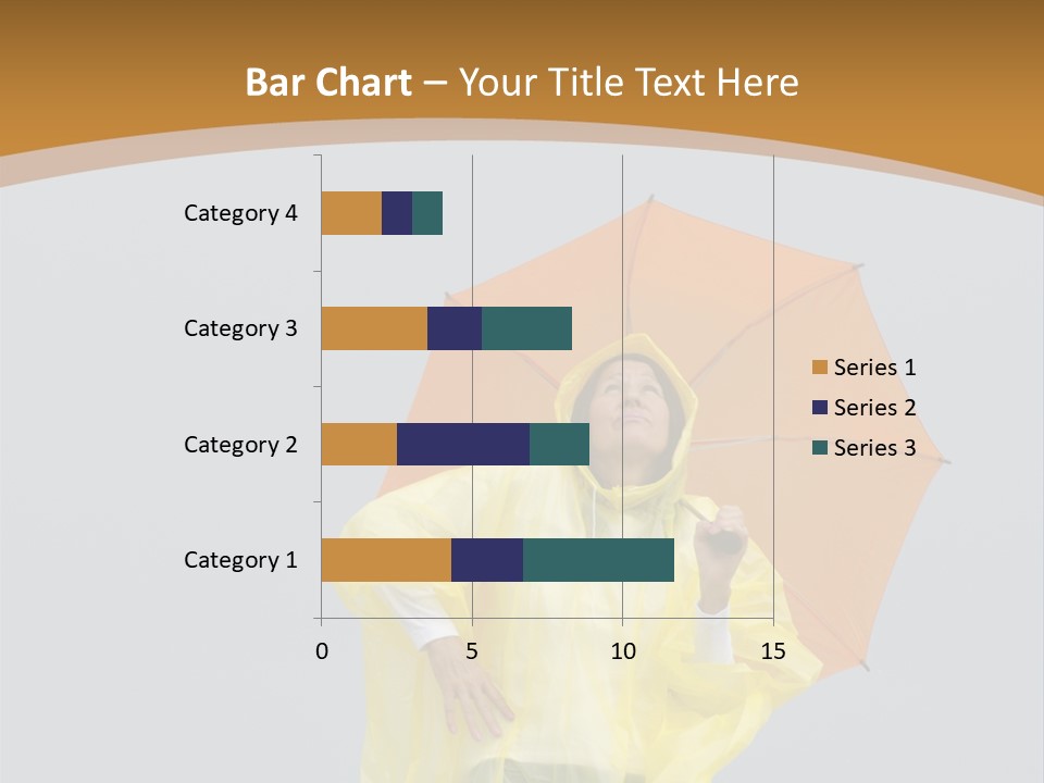 Attractive Rain Umbrella PowerPoint Template