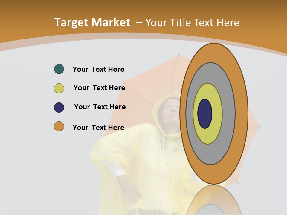 Attractive Rain Umbrella PowerPoint Template