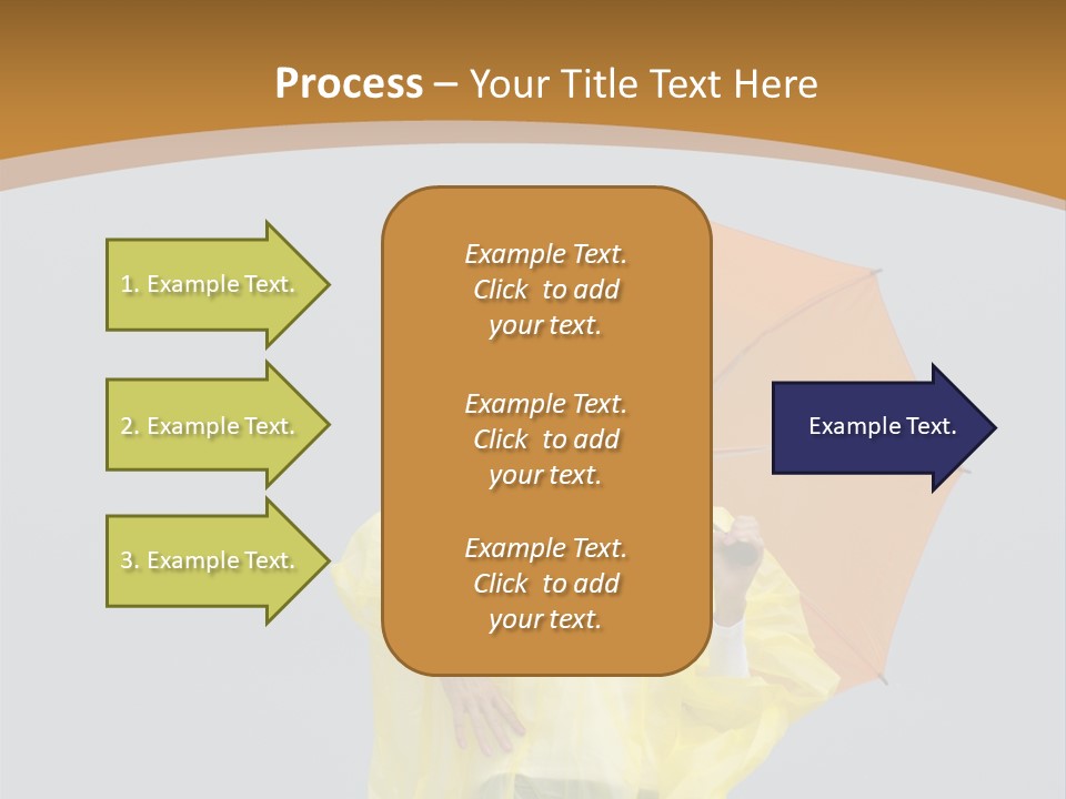 Attractive Rain Umbrella PowerPoint Template