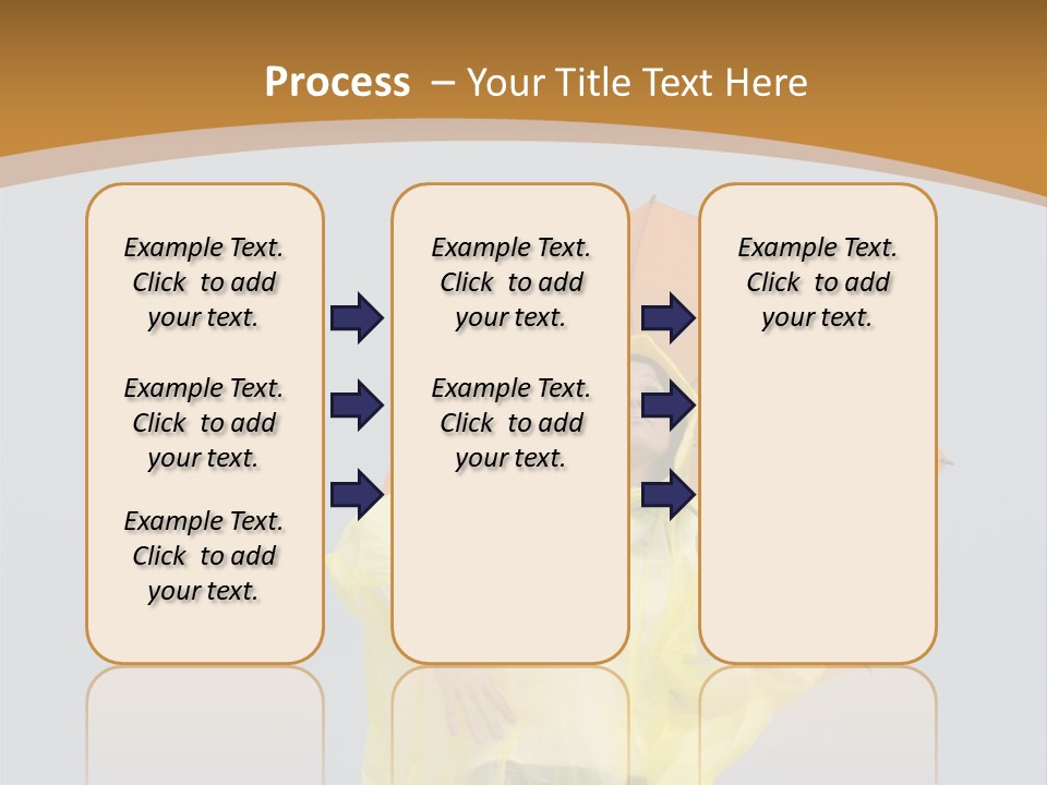Attractive Rain Umbrella PowerPoint Template