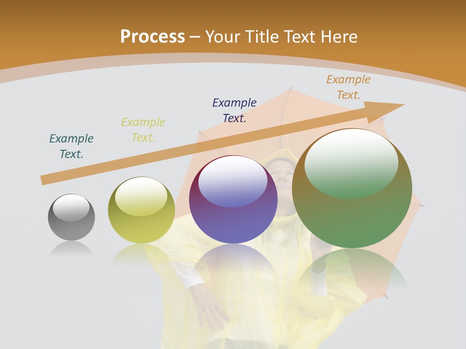 Attractive Rain Umbrella PowerPoint Template