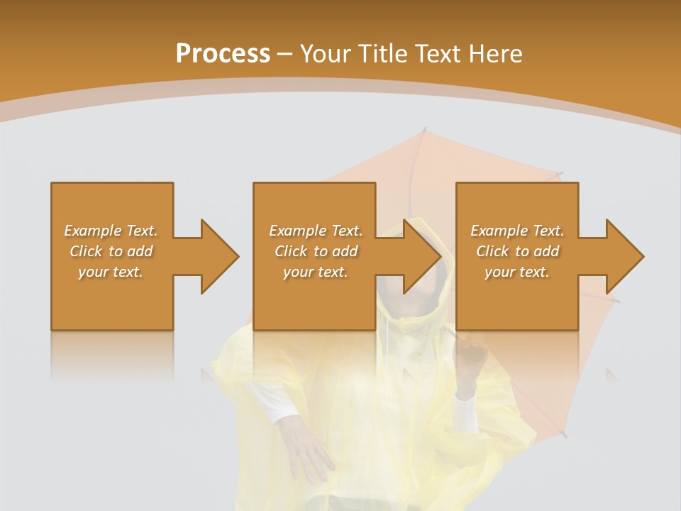 Attractive Rain Umbrella PowerPoint Template