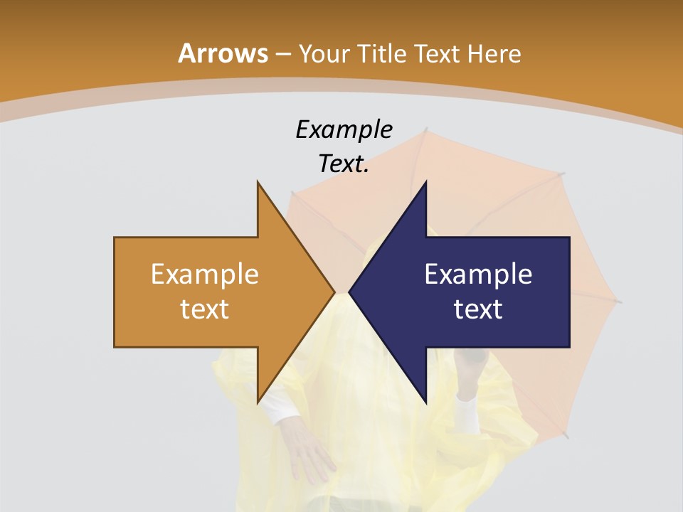 Attractive Rain Umbrella PowerPoint Template