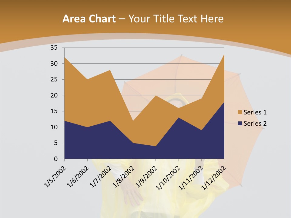 Attractive Rain Umbrella PowerPoint Template