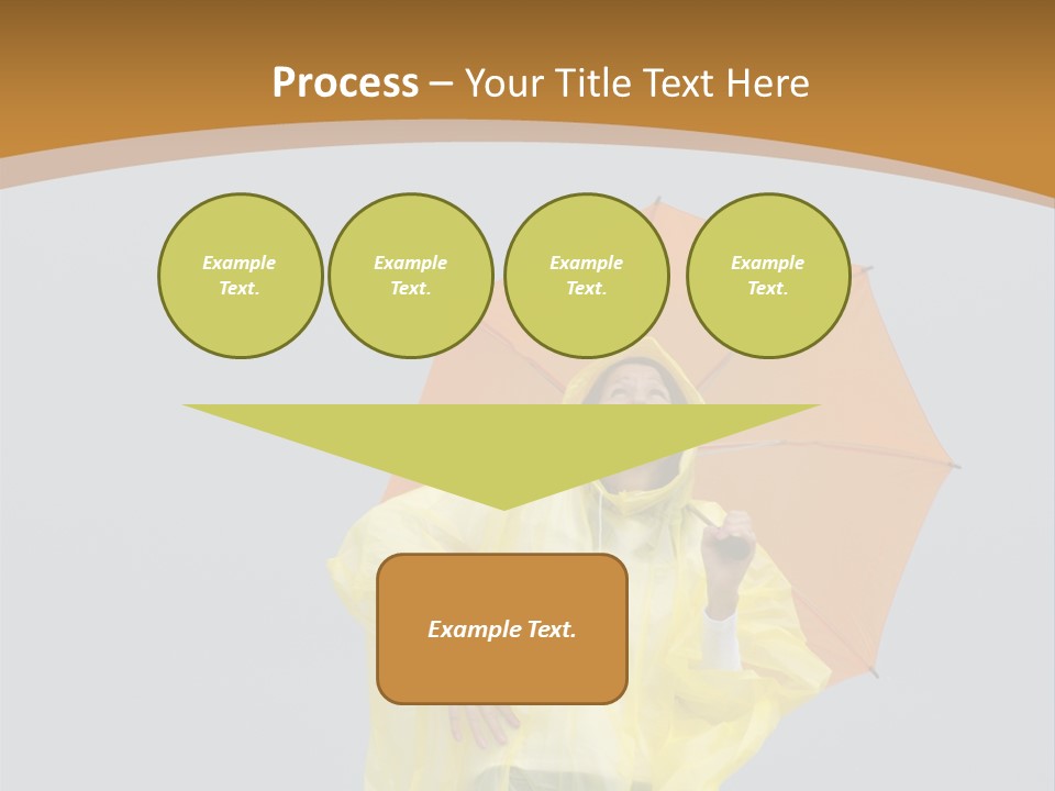 Attractive Rain Umbrella PowerPoint Template
