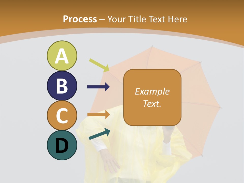 Attractive Rain Umbrella PowerPoint Template