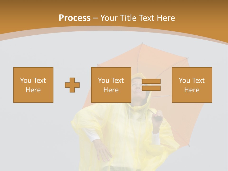 Attractive Rain Umbrella PowerPoint Template