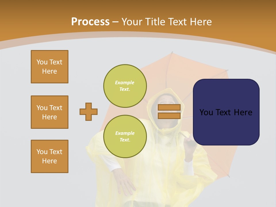 Attractive Rain Umbrella PowerPoint Template