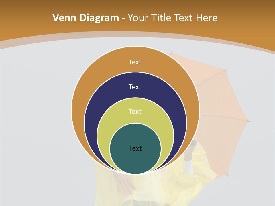 Attractive Rain Umbrella PowerPoint Template