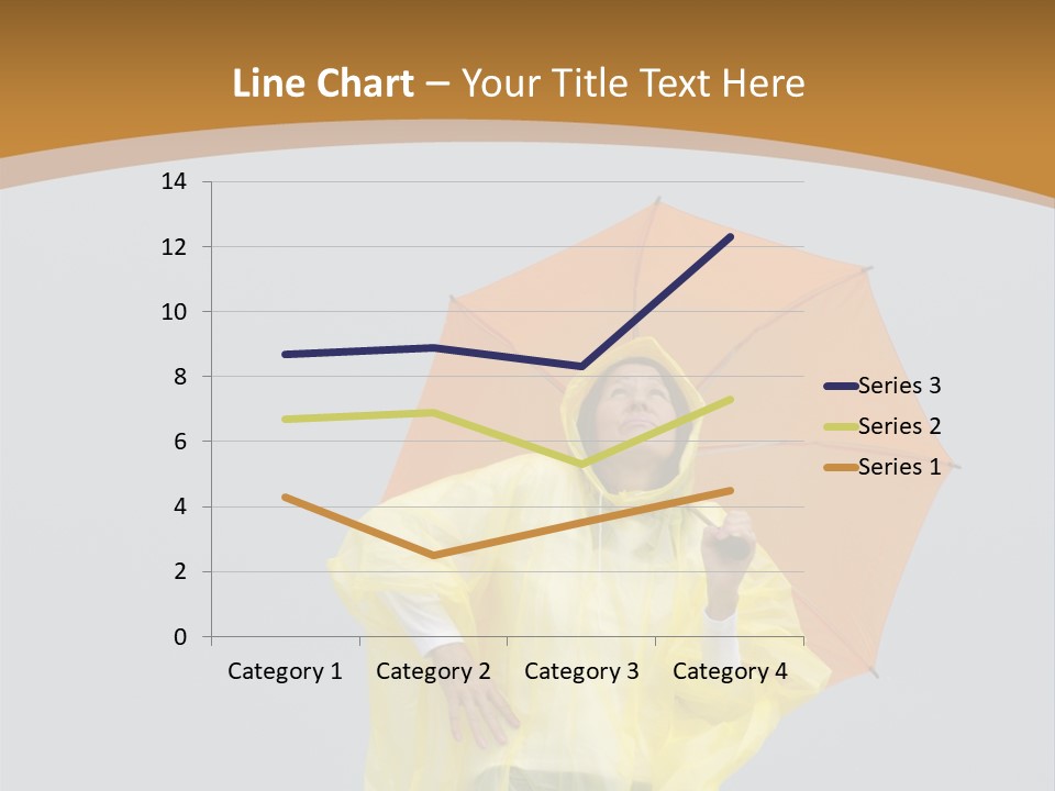 Attractive Rain Umbrella PowerPoint Template