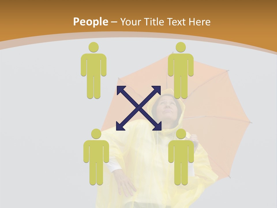 Attractive Rain Umbrella PowerPoint Template