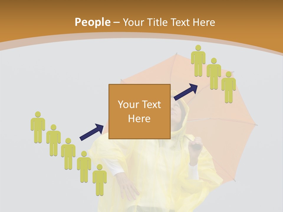 Attractive Rain Umbrella PowerPoint Template