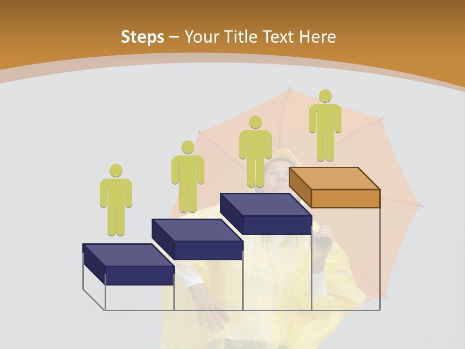 Attractive Rain Umbrella PowerPoint Template