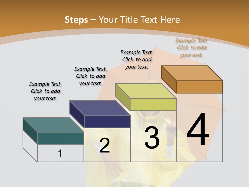 Attractive Rain Umbrella PowerPoint Template