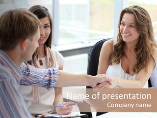 Company Job Leader PowerPoint Template