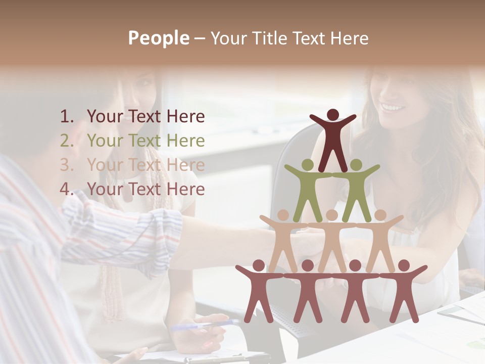 Company Job Leader PowerPoint Template