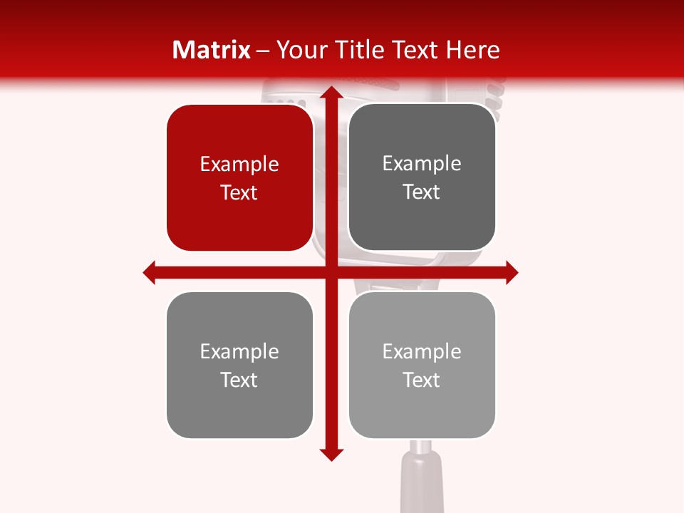Microphone Steel Equipment PowerPoint Template